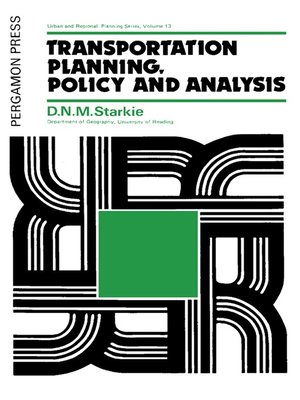 cover image of Transportation Planning, Policy and Analysis